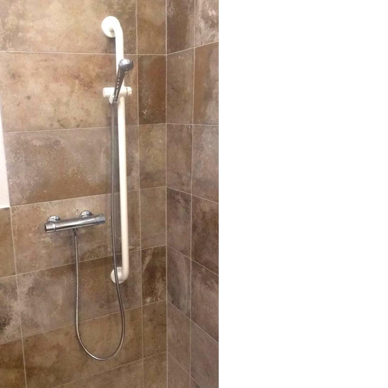 Installazione maniglione all'interno del box doccia 